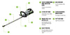 Ego 60cm Hedge Trimmer 26mm
Gap, Double Sided Kit 2.5Ah +
Fast Charger