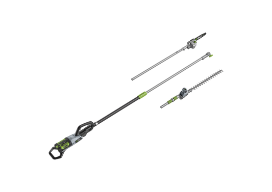 Ego ProX Long Reach Pole
System Set. 4m Reach, Pruning
saw/Hedge Trimmer. No Battery