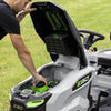Ego TR4201E - 107cm Garden
Tractor, Side Discharge, Mulch
Plug + 1600W Charger