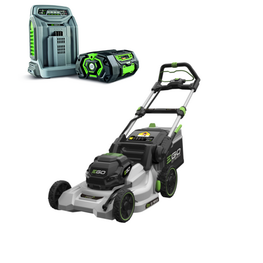 Ego 47cm Lawnmower S/P Kit
5.0Ah Battery + Fast Charger