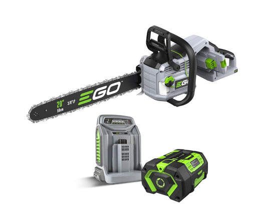 Ego 50cm/20" Chainsaw Kit
6.0Ah Battery + Fast Charger