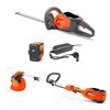 Husqvarna 115iHD45 Hedgecutter & 115iL Grass Trimmer Kit (battery+charger included)