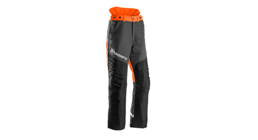 husqvarna protective trousers functional, chainsaw trousers, husqvarna ppe